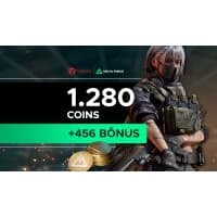 Garena Delta Force - 1.280 Delta Coins + Bônus de 456