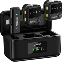 Microfone Lapela, Microfone De Lapela Sem Fio, Microfone Para Celular Com À Prova De Vento, Lighting