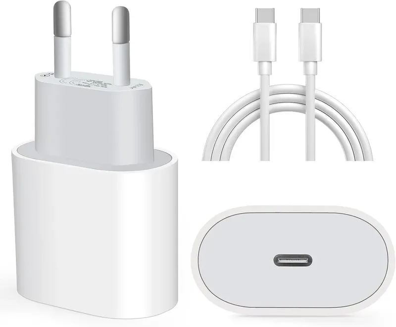 Fonte Carregador Turbo De Parede 30w Tipo-c Com Cabo Usb-c 1 Metro | Carregamento Rápido Bivolt Para Celulares, Tablets, Fones, Caixas De Som, Power