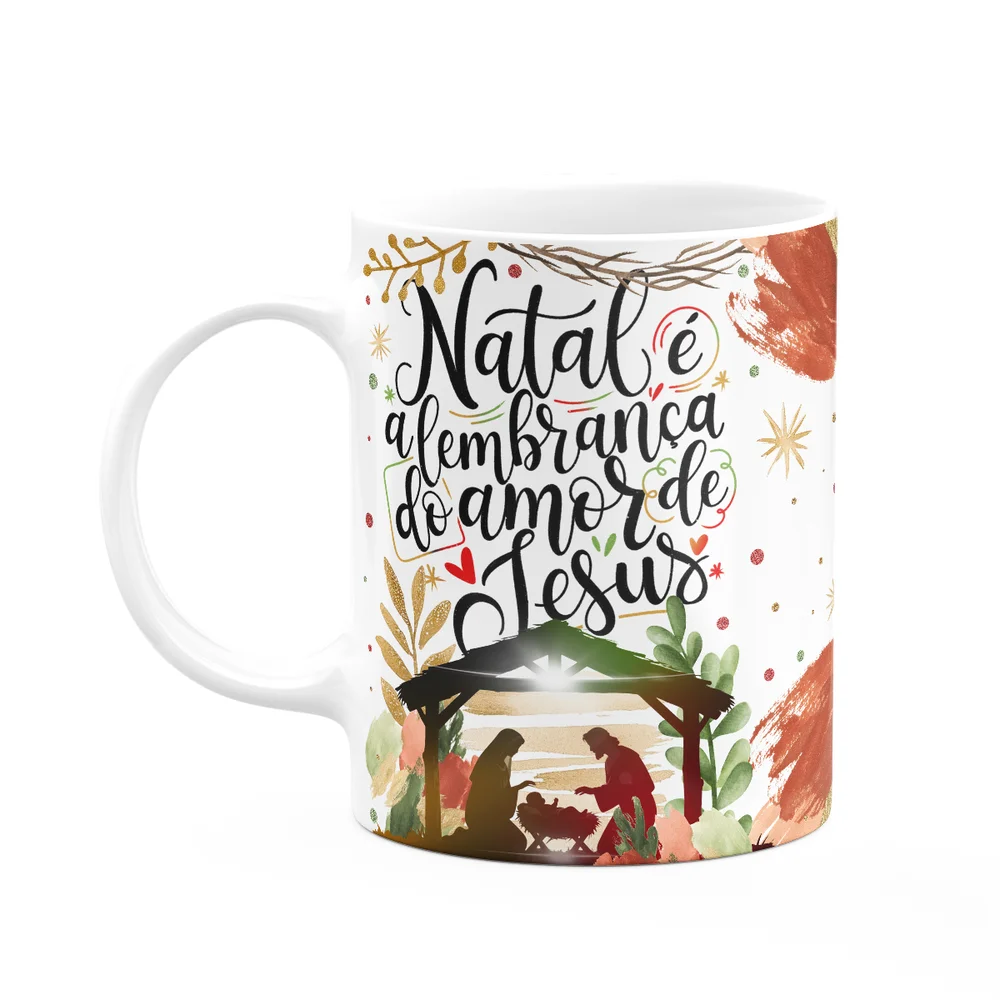 Caneca Natal Abençoado A Lembrança Do Amor De Jesus