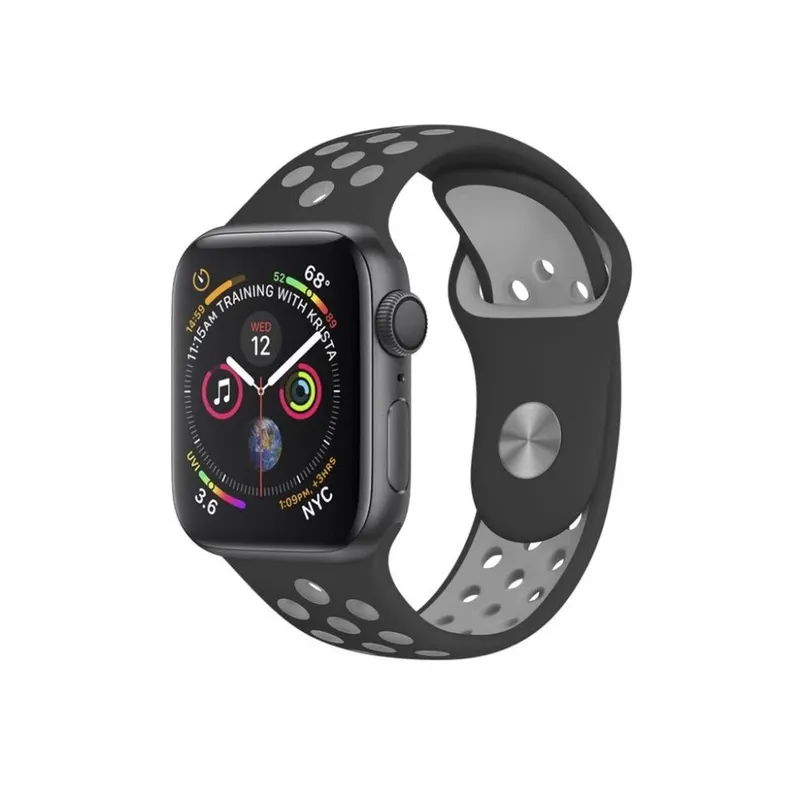 Pulseira Para Apple Watch 38mm/40mm - Armor Running - Preto E Cinza - Gshield