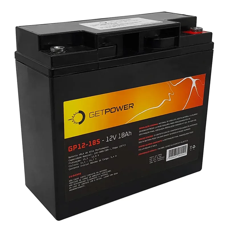Bateria P/ Nobreak Getpower 12v 18ah - Gp12-18s