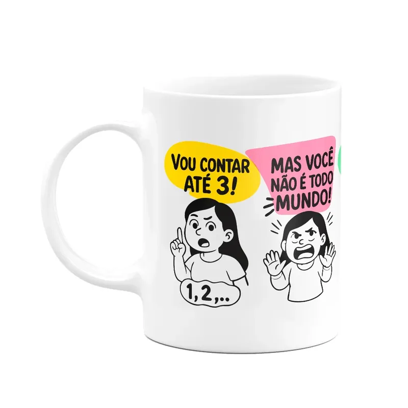 Caneca Mães - Falas De Mãe - 325ml - Branca
