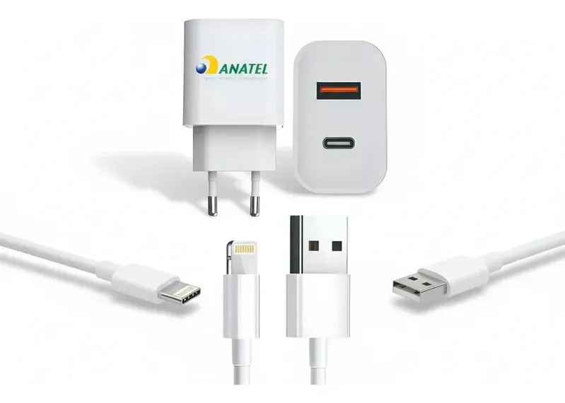 Carregador 40w Lightning Iphone X 13 14 Rápido Turbo Anatel Branco