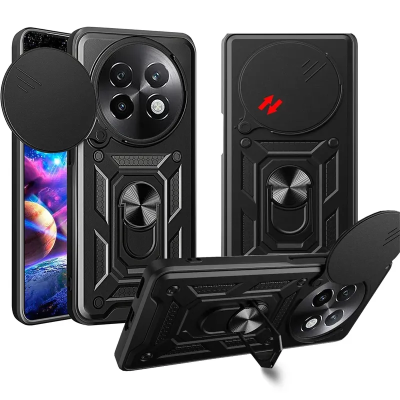 Capa Capinha Case Para Realme 13 + Plus - Protetora Resistente Anti Impacto Queda Armadura Militar Cor:preto