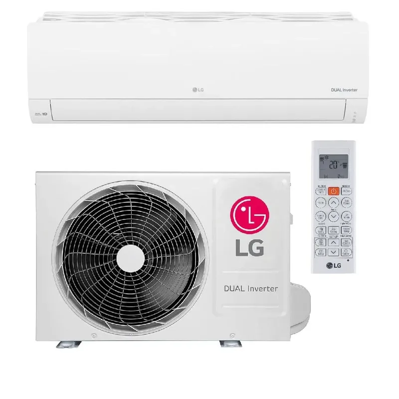 Ar Condicionado Split Lg Hi Wall Dual Inverter Compact Ai 9.000 Btu/h Frio Monofásico Branco S3-q09aaqak 220v
