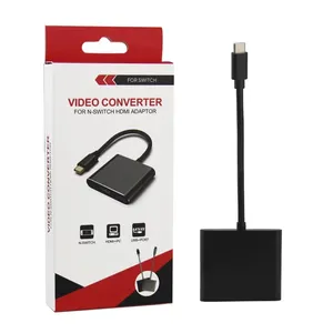 Conversor Vídeo Compatível Com Nintendo Switch Tipo-c Para HDMI Usb 3.0