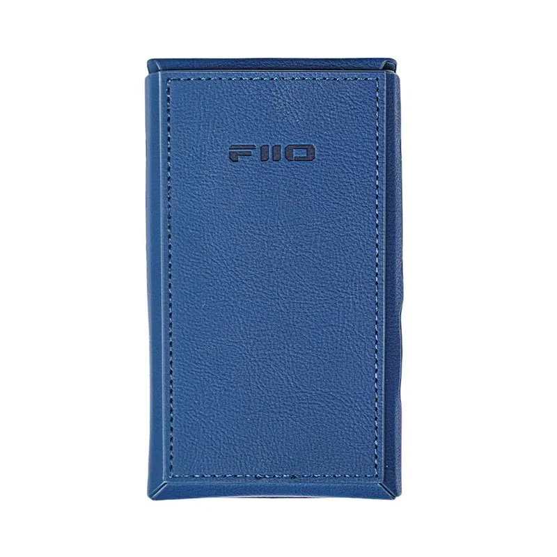 Capa Case Fiio Sk-m21 Azul Couro Pu Estilo Fita Cassete Retro Magnética Para Player M21 Proteção Premium