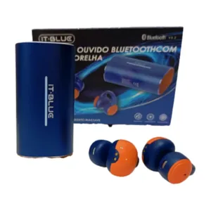 Fone De Ouvido Com Clipe De Orelha It-blue Le-2435 Cor Branco