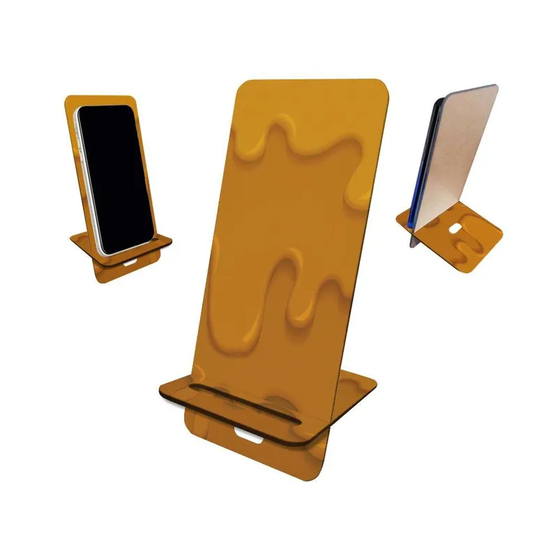 Porta Celular Mdf,Chocolate Background Derretido