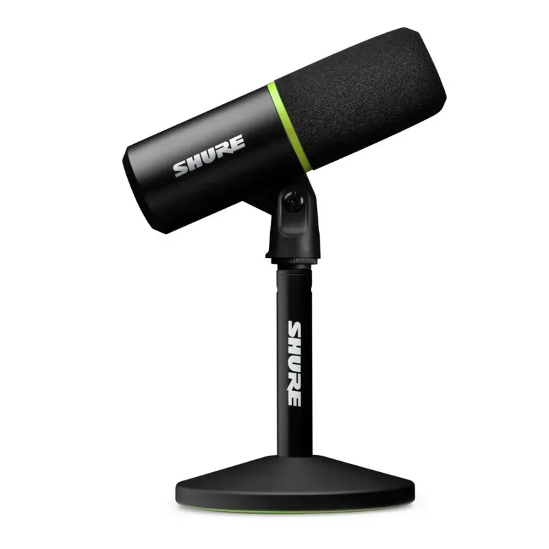 Microfone Digital Dinâmico Cardióide Usb-c Preto Shure Mv6