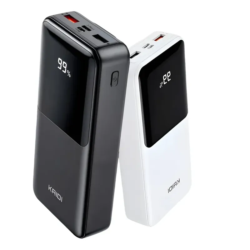 Power Bank Digital Profissional Preto 22.5w Carregamento Instantâneo