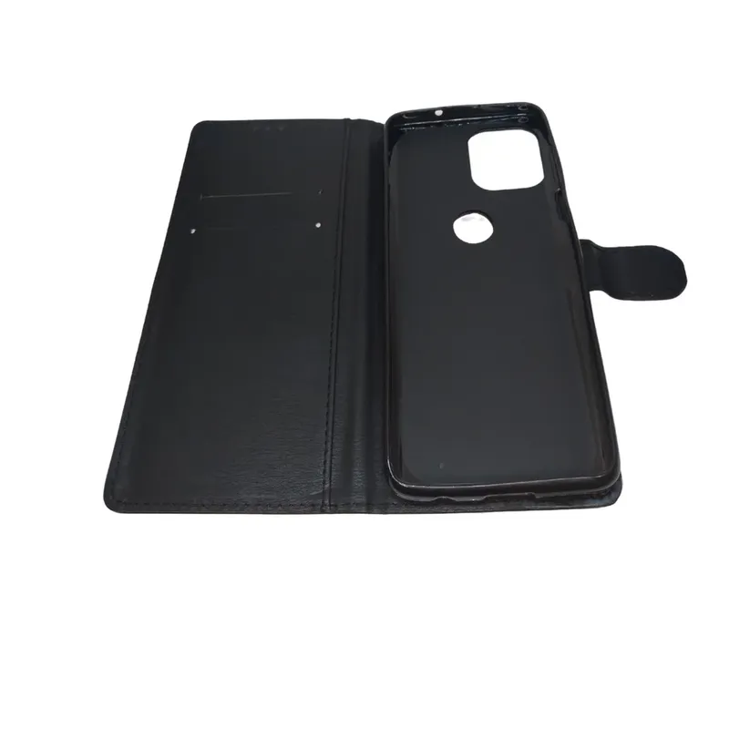 Capa Capinha Carteira De Couro Celular Motorola Moto G100