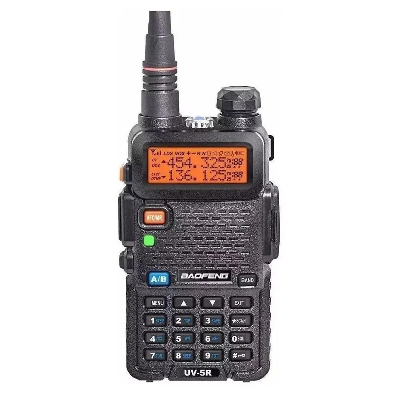 Rádio Walk Talk Comunicador Baofeng Uv-5r Dual Band Uhf Vhf Fm Com Fone