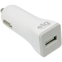 Carregador Veicular Universal, Usb 1a 12v-24v, Proteção Antichamas E Contra Sobreaquecimento, Branco, Cc1se, Elg