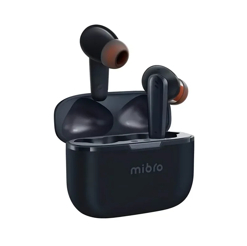 Fone De Ouvido Mibro Ac1, Cancelamento De Ruído Ativo Híbrido, 30 Horas, Xpej010 Bluetooth 5.2- Azul