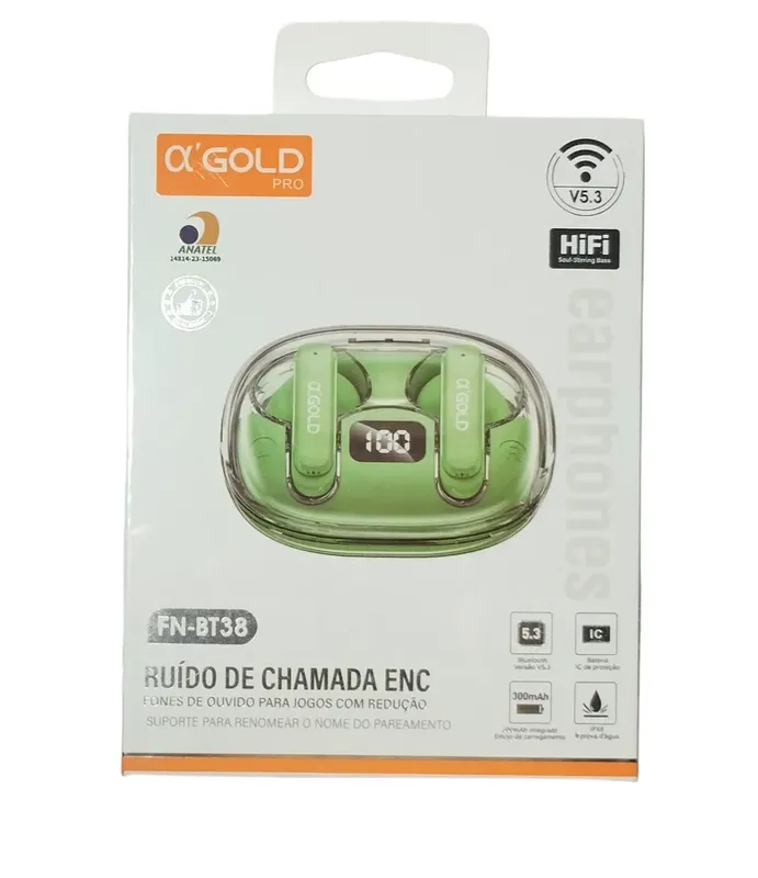 Fone De Ouvido Sem Fio Bluetooth Para Jogos A'gold