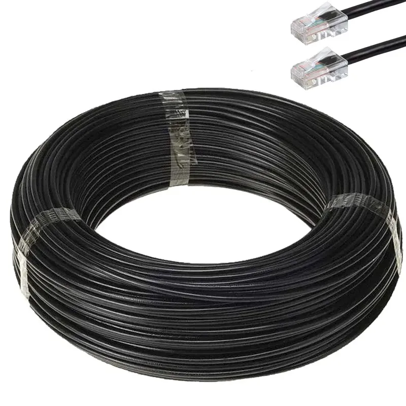 Cabo De Rede Cat6 Furukawa Anatel Montado 30 Metros Preto