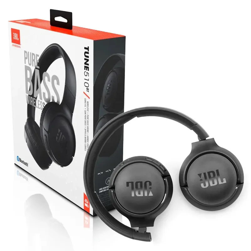 Fone De Ouvido Headphone S/ Fio Bluetooth 5.0 Preto T510bt Jbl
