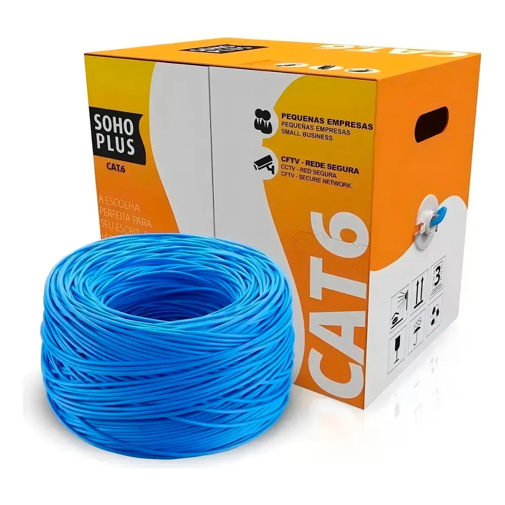 Cabo Rede Furukawa CAT6 305m Azul