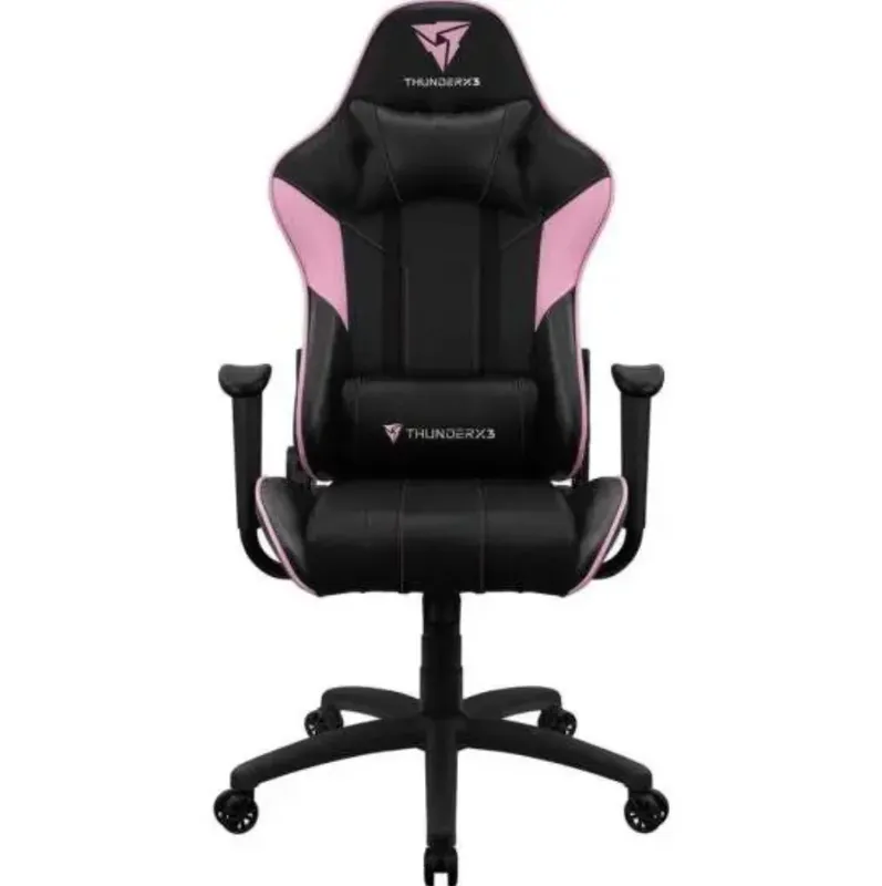 Cadeira Gamer Thunderx3 Ec3, até 125 kg, com almofadas, Ajustável, Air Tech, Rosa