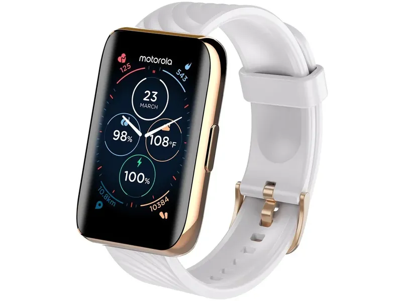 Smartwatch Motorola Watch 40 Rose Gold Google Fit Moswz40-rg