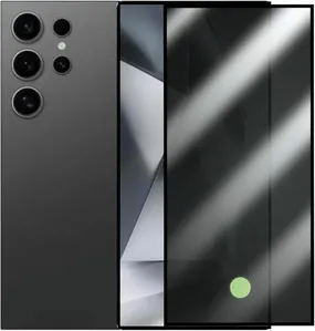 Película Privacidade 3d Vidro Para Galaxy S25 Ultra Com Furo