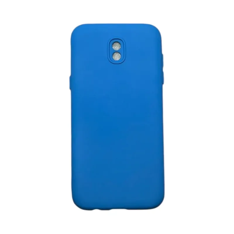 Capa Samsung J5 Pro Silicone Aveludada Protege Câmera Colorida Capinha Anti Impacto J5 Pro:azul