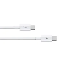 Cabo Usb C Para Usb C Alta Velocidade Branco Premium