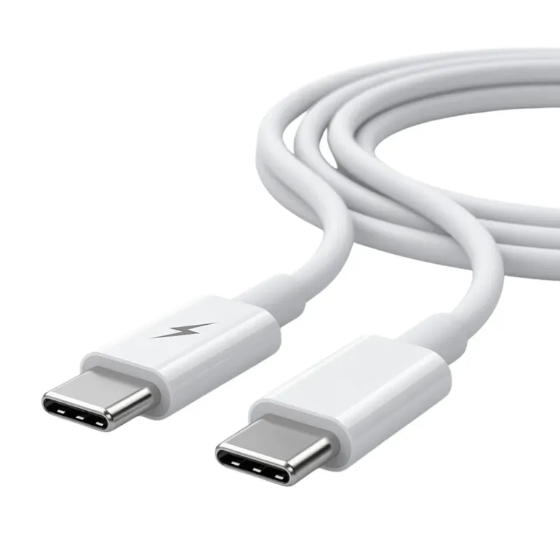 Cabo Usb-c Para Usb-c Premium Carregamento Rápido Branco 1m