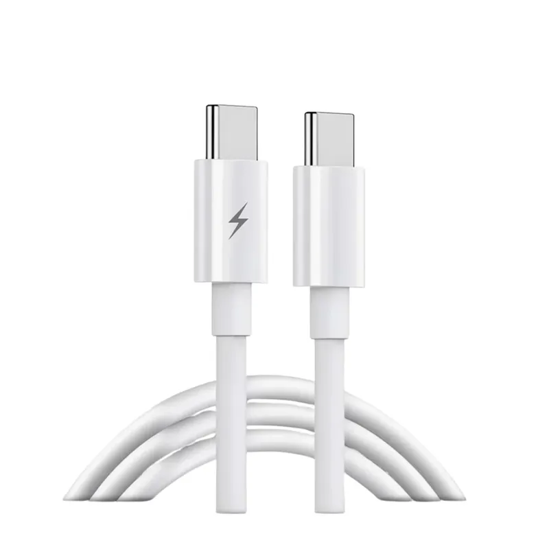 Cabo Usb-c Usb-c Alta Velocidade Carregamento Rápido Branco