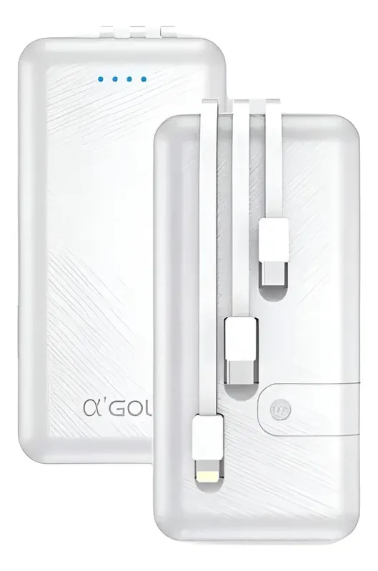 Carregador Portátil Gold 10000mah Bte-28 Branco