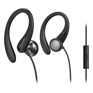 Fone Foninho De Ouvido Com Fio Philips Taa1105 Preto Com Microfone Intra-auricular Esportivo Alta Qualidade