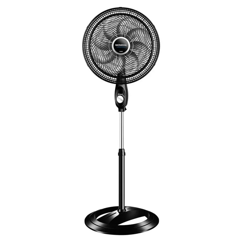 Ventilador de Coluna Mondial Turbo, 40 cm, 8 Pás, 140 W, Preto