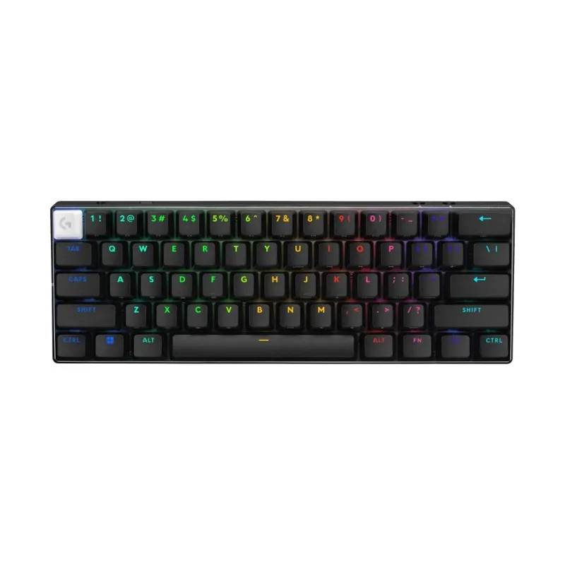 Teclado Sem Fio Mecânico Gamer Logitech G PRO X 60 Lightspeed, RGB, Bluetooth, Compatível com Windows, Preto - 920-011902