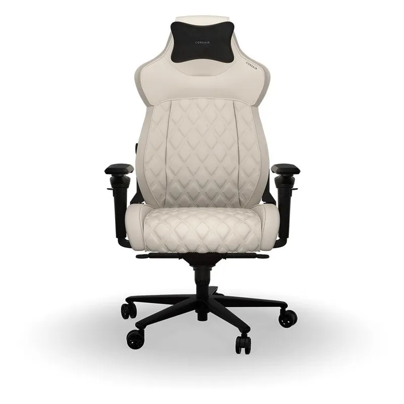 Cadeira Gamer Corsair TC500 Luxe, Até 120Kg, Com Almofada, Braço 5D, Cilindro Classe 4, Geada - CF-9010067-WW