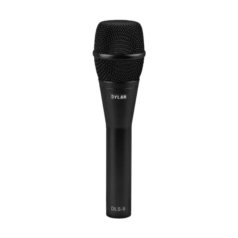 Microfone Dinâmico Super-cardioide De Mão Dylan Dls-9 Com Estojo, Preto