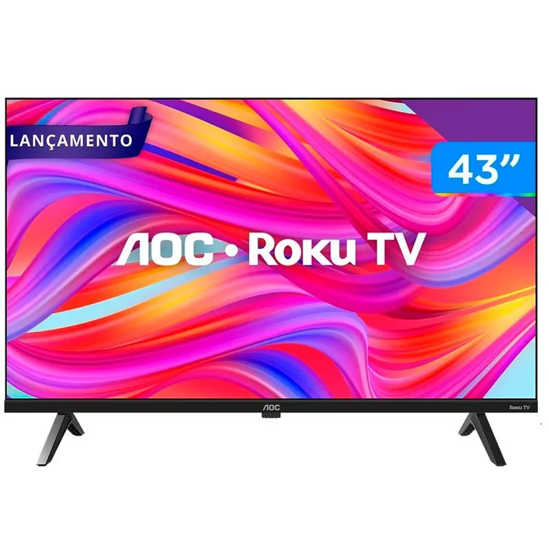 Smart TV 43" Full HD DLED AOC 43S5045/78G VA Wi-Fi 3 HDMI 1 USB