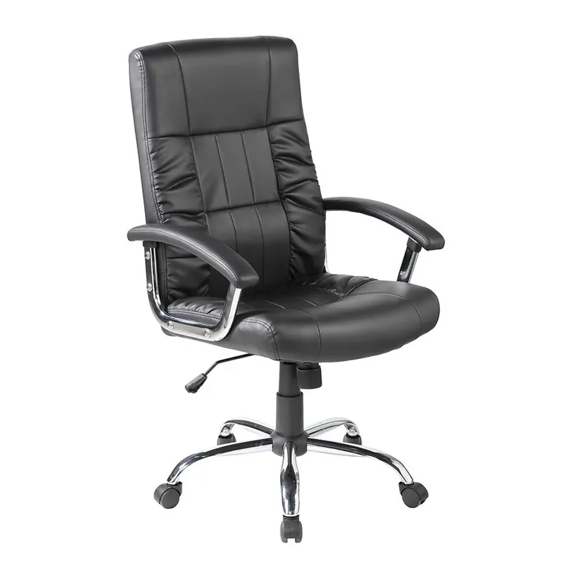 Cadeira De Escritório Presidente Giratória Com Relax Office Plus Preta