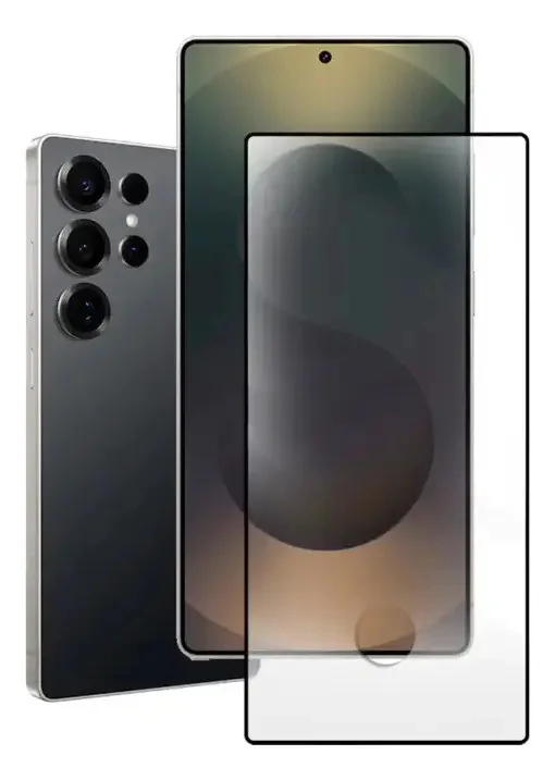Película De Vidro 3d Para Samsung Galaxy S25 Ultra Com Furo Da Digital