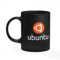 Caneca Geek Linux - Ubuntu Linux - Preta
