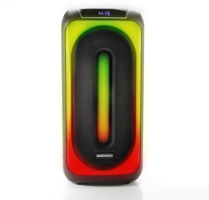 Caixa De Som Portátil Daewoo Dw815, Bluetooth, Partybox, Preta, Laranja E Vermelha