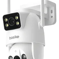 Basike Câmera De Segurança 4k Para Telhado Externo, Rastreamento De Pessoas, 8x Zoom, Controle Wi-fi, Lente Dupla Visão Noturna, Rotação 355°/90°, Áud