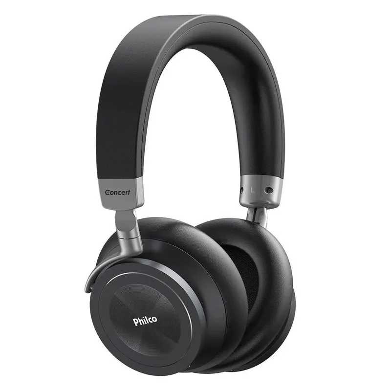 Headphone Philco Pfo05btsg Concert,Preto,Bluetooth, 40mm, Anc.