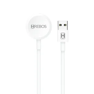 Cabo Carregador Usb Magnético Compativel Para Apple Watch 1 A 8 Modelo Crw-503 Cor Branco