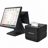 Kit Computador Pdv Tela Dupla Touchscreen Impressora Térmica 80mm Sistema Caixa Restaurante Loja