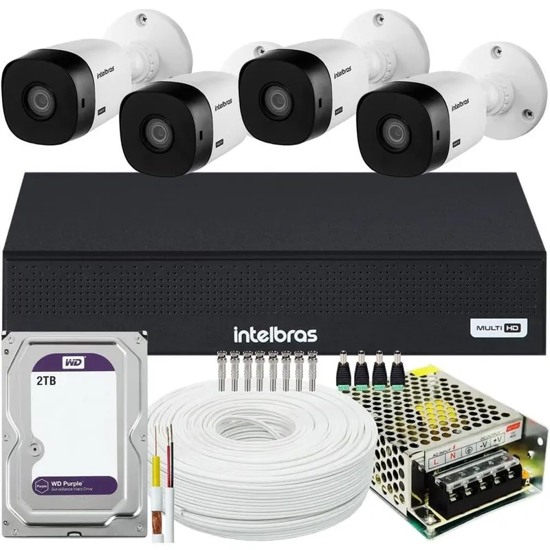 Kit Intelbras Cftv, 16 Cameras, VHL 1220, FULL HD + DVR 1016c, HD 2TB