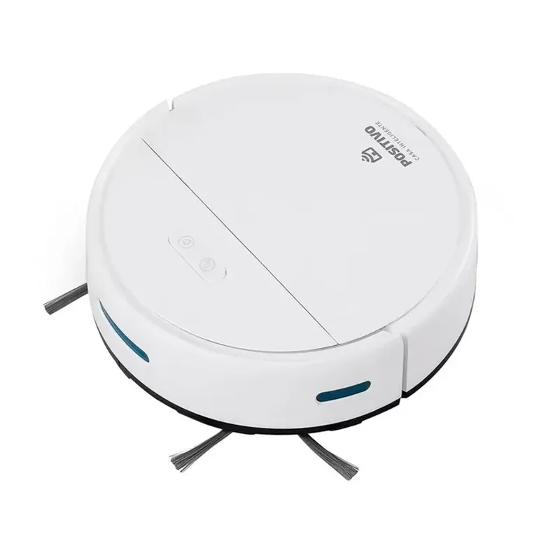 Smart Aspirador Robô Positivo Wbr3, Bivolt, Wi-fi, Assistente De Voz, Branco
