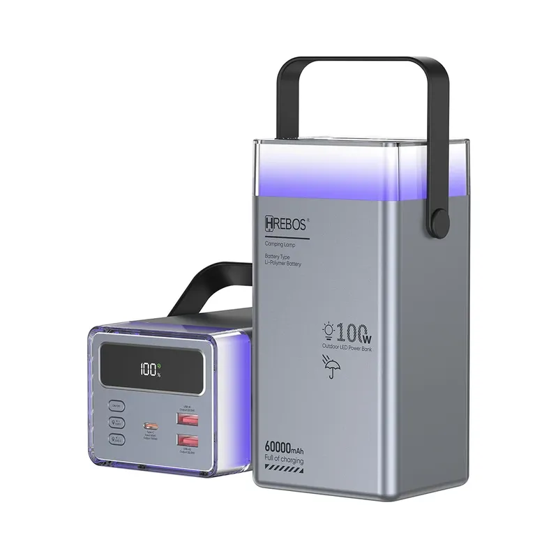 Carregador Portatil Power Bank Pb-997 Lumo Hrebos 60.000mah 100w Cinza