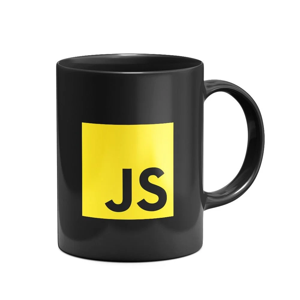 Caneca Dev Programador JS Javascript Preta
